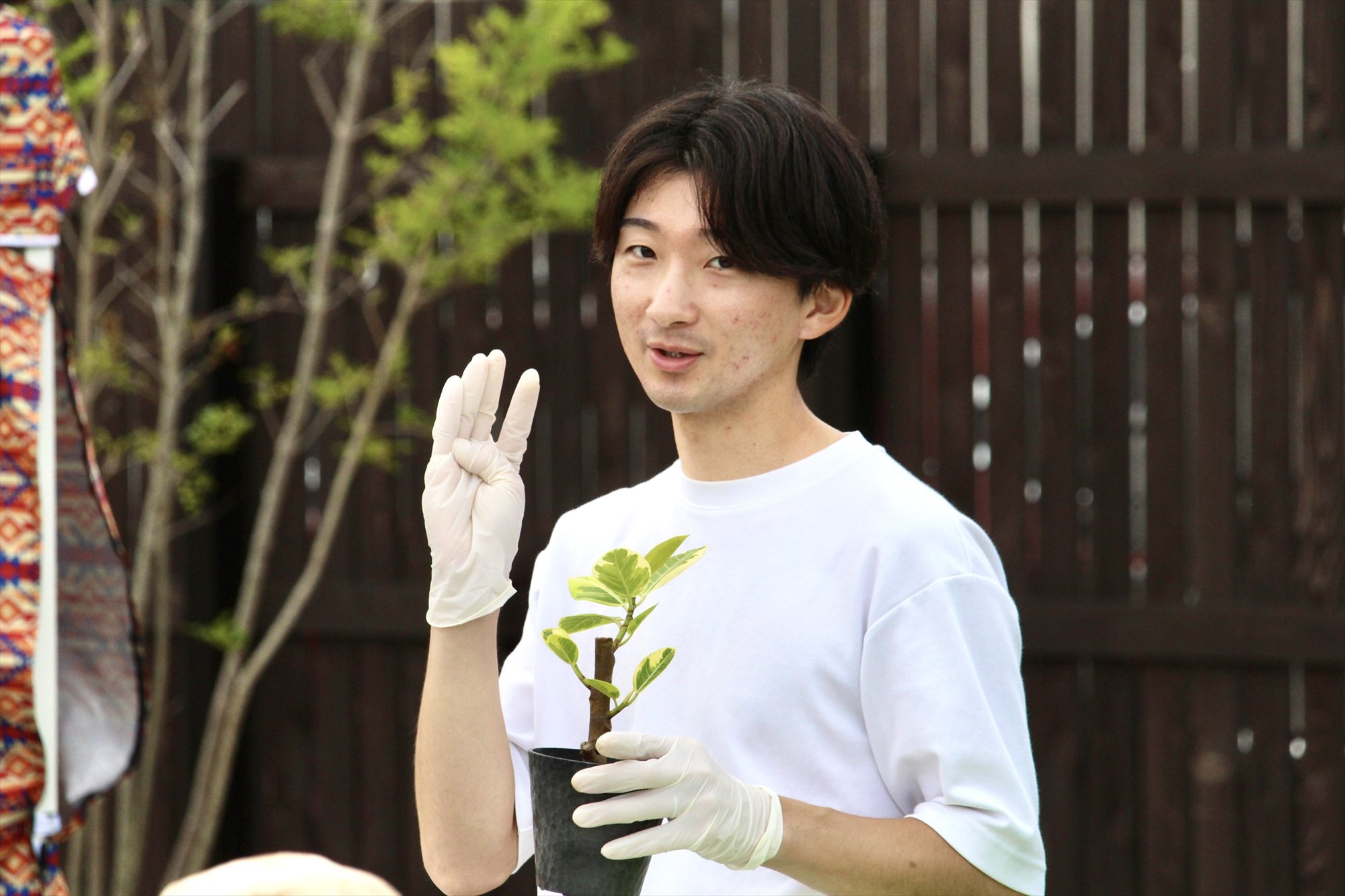 森海人さん ワークショップ(グリーン植え替え)②