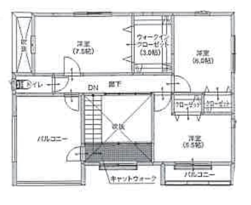 リビングから愛車を眺められるビルトインガレージ