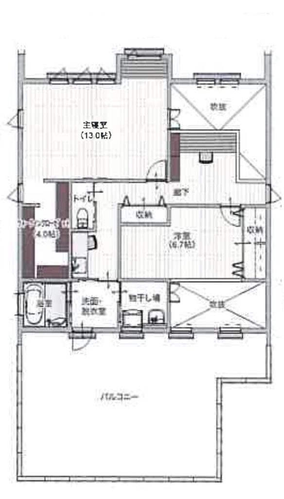 かっこいい50坪の2階建て間取り｜山形の注文住宅実例｜ミナガワ建設